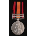 Boer War -  QSA Medal Awarded To: 1386 PTE. C. CLARKE. PRINCE ALF: VOL: GD:    No.14