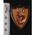 Private Security Coy. Dog Unit Pocket Flash  ( All Pins Intact )                      V51