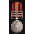 Boer War -  QSA Medal Awarded To:  4154 PTE D.N. BERRY. WORCESTER: REGI        No.27