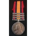 Boer War -  QSA Medal Awarded To: 1466. PVT. F. BAKER. SUFFOLK REGT      No.33
