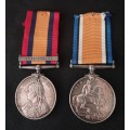Boer War / WW1  QSA & British War Medal To: 1483 PTE H.N.DRYDEN. D. OF E. OWN V.R.   No.46