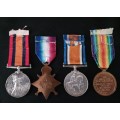 A Queen`s South Africa and WWI Medal Group Of Four Awarded To SERGT: J.B. GREWAR   No.57
