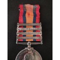 Boer War -  QSA Medal Awarded To: 827 L.CRPL: C. THOMAS. RLY: PNR: REGT   No.58