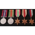 British WWII Royal Marines Medal Group To: PLY X101891 MNE. F.J. HUMPHREY. R.M.  No.25