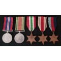 British WWII Royal Marines Medal Group To: PLY X101891 MNE. F.J. HUMPHREY. R.M.  No.25