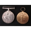 WW1 British War Medal & Victory Medal Awarded To: 266059 PTE. 2. H C. PIPER. R.A.F.        Q2
