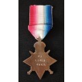 WW1 1914 - 1915 STAR Awarded To: PTE. E.H. WILLS 4TH M.R.                    M30