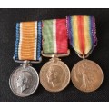WW1 Miniature Medal Group                              M10