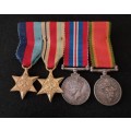 WW2 Miniature Medal Group                            M12