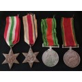 WW2 Medal Group Awarded To: 16398 J. SANDILANDS                         M38