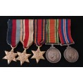 WW2 Miniature Medal Group      ( With Burma Star Miniature )                      M23