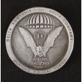 1 Parachute Battalion 60 Years / Delta Company 39 Years Medallion  ( Silver Coloured )     O7