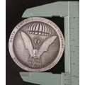 1 Parachute Battalion 60 Years / Delta Company 39 Years Medallion  ( Silver Coloured )     O7