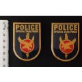 Police Special Task Force Metal Shoulder Flash Pair                     O59