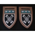 SADF 32 Battalion With Northern Cape Command Bar Tupperware Flash Pair   ( Pins Intact )        F14