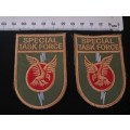 SA Police Special Task Force Unit Cloth Badge Pair                   F88
