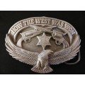 HOW THE WEST WAS WON ------ Metal Belt Buckle   ( Weight 144,1 grams )     F147