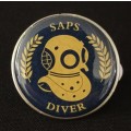 SAPS DIVER Breast Badge           ( Size: 38mm Diameter )            F149
