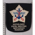 SADF Pistoolskiet / Pistol-Shooting Bestuurder / Manager Blazer Badge       F165