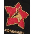 SADF Blazer Badge ( Bullion Wire )  PISTOOLSKIET       Size: 20 x 19 cm             F166