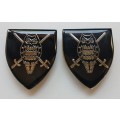 SADF - Military Intelligence HQ Shoulder Shoulder Flashes                          M8