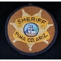 Pima County ARIZONA Sheriff - Round Cloth Badge                 V6