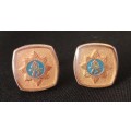 South African Police 75 Years Cufflinks                                  V14