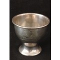 STERLING SILVER HALL MARKED EGG CUP ` Note Inscription NEILEN `     V25