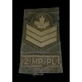 CANADIAN 2 MP PL FORCE ARMY RANK SLIPON CLOTH EPAULETTE    ` NOTE CONDITION `               V50