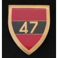 SADF 47 SURVEY SQUADRON SHOULDER FLASH    ( One Pin Repaired )                       D166