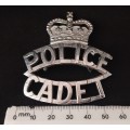 NSW NEW SOUTH WALES POLICE CADET CAP BADGE       `` RARE ``           C9