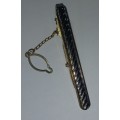 Tie clip 6cm Gold and Silver colour