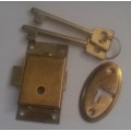 64mm Brass Cupboard Lock with 2 Keys