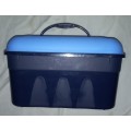 Plastic Storage Bin Blue 35 x 26 x 21 cm
