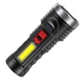 USB Rechargeable Flashlight with Side Light Battery Display