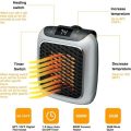 Mini Fan Heater Wall Outlet Heater 800W with Remote Control