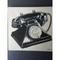 Nuno Cruz Telephone Painting on Canvas - 750x750mm