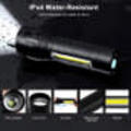 Rechargable Mini USB Torch with Zoom Function
