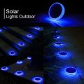 Solar Outdoor Buried Light 8 LED Cool Blue IP65
