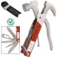 Multifunctional Pocket Knife Tool Hammer Plier Set With Wooden Handle