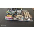 ASROCK 775VM800 Motherboard + Intel core duo CPU + Ram + CPU Cooler + Backplate***Sold for spares***