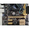 Intel Core i5 4th gen + Asus H81M-C Motherboard + original Intel CPU Cooler + Backplate / IO Shield