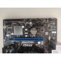 4th Gen i5 Motherboard Combo**MSI H81 Motherboard**8GB Ram **Original Intel CPU Cooler**