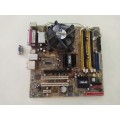 Asus Motherboard +CPU and Cooler**Please read**4 x DDR2 Ram slots**Low Low Shipping