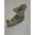 Limoges - Miniature Elf shoe -  Flowers