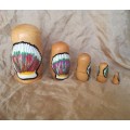 5 Piece Nesting Dolls -  Shells