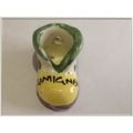 Miniature Italian Ceramic - S Gimignano  - Light Yellow Boot