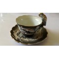 1900 - 1925`s Small Chinese Dragon Cup and Saucer