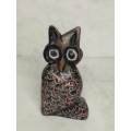 Miniature Stoneware Owl