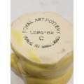 Vintage Royal Art Potteries Longton `C`  -   Yellow Rabbit Egg  Holder